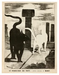 Das Rendezvous der Katzen