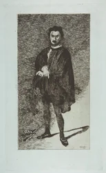 Der tragische Schauspieler: Rouvière in der Rolle des Hamlet