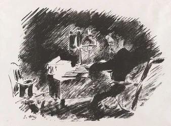 Unter der Lampe, aus Stéphane Mallarmés Übersetzung von Edgar Allan Poes „Der Rabe“