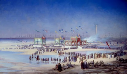 Zeremonie der Einweihung des Suezkanals in Port Said am 17. November