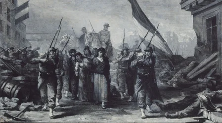 Brand des Hôtel de Ville im Jahr 1871, 1871
