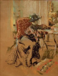 Frau im Zimmer oder Die Besucherin