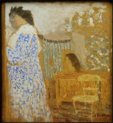 Interieur mit Frau