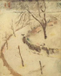Der Winter auf dem Berlioz-Platz