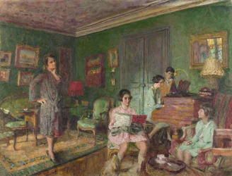 Madame André Wormser und ihre Kinder, 1927