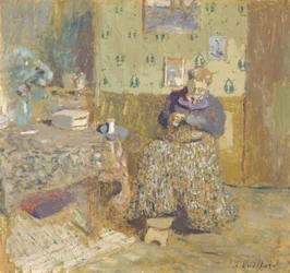 Madame Vuillard beim Nähen, 1920
