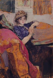 Mlle. Nathanson im Atelier des Künstlers, ca. 1912