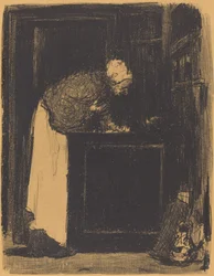 Alte Frau am Herd (Vielle Femme au Fourneau)