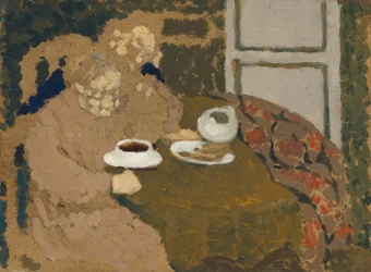 Zwei Frauen trinken Kaffee