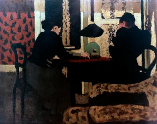 Frauen bei Lampenlicht, 1892