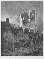 Einzug der Franzosen in Rom (Gravur)