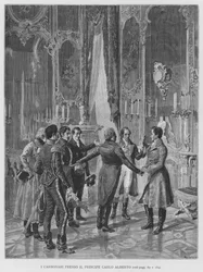 Die Carbonari bei Prinz Karl Albert