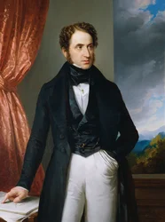 Porträt des Geigers und Komponisten Josef Benesch 1795-1873, 1840