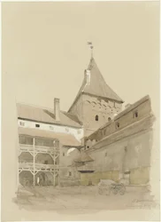 Der Hof des Schlosses Neidenburg