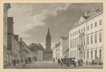 Die Klosterstraße mit Parochialkirche in Berlin