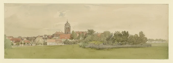 Norddeutsche Ortschaft mit Kirche
