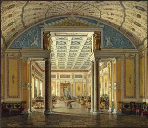 Interieurs der Neuen Eremitage. Der Kameenraum, 1854