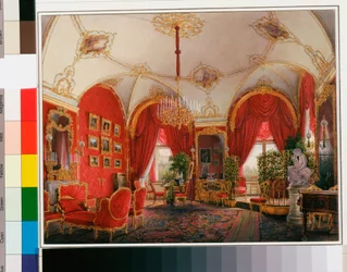 Interieurs des Winterpalastes: Das vierte reservierte Apartment - Das Eckzimmer