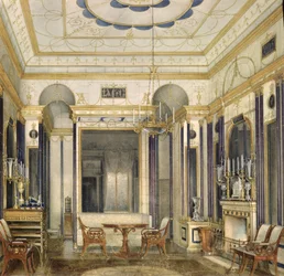 Der Salon der Kaiserin Maria Alexandrowna im Großen Palais in Zarskoje Selo