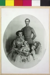 Kaiser von Österreich mit Familie Franz Joseph I.