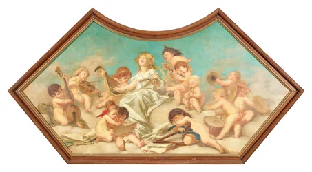 Teil eines Deckengemäldes (Allegorie der Musik - Heilige Cäcilie)