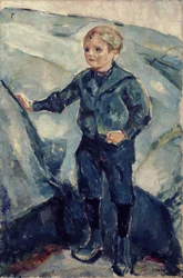 Junge in Blau, ca. 1900