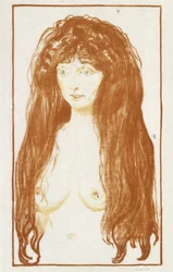 Die Sünde (Mädchen mit rotem Haar und grünen Augen)