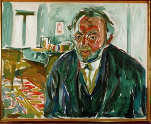 Edvard Munch, Selbstporträt nach der Spanischen Grippe