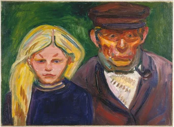 Alter Fischer und seine Tochter