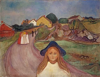 Straße in Aasgaardstrand, 1901