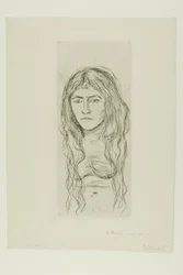 Frau mit langem Haar