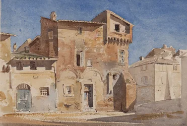 Rom, im Trastevere, in der Nähe von Santa Cecilia, 1866