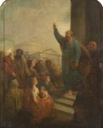 Der heilige Paulus predigt in Athen (Studie für oder verkleinerte Replik eines Altarbildes für St. Paul