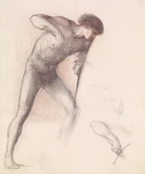 St. Georg-Serie - Männlicher Akt - Studie von St. Georg für 