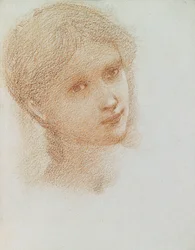 Kopfstudie eines Mädchens, ca. 1865-66