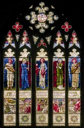 Oxford Harris Manchester College, Morris & Co., Edward Burne-Jones, Westfenster, 1896
