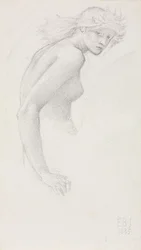 Studie einer weiblichen Figur, 1885