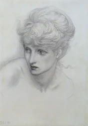 Studie eines Mädchens (Detail)