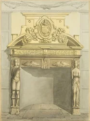Kamin im Schulzimmer des verstorbenen Dr. Estlin, St. Michael