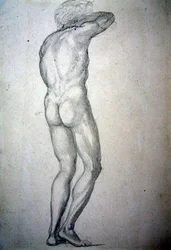 Studie eines stehenden Aktes, ca. 1873