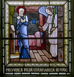 Rottingdean, St Margaret, Morris & Co., Edward Burne-Jones, Die Verkündigung