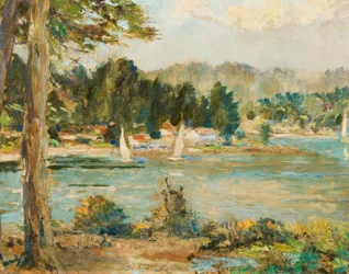 Segelboote auf dem See