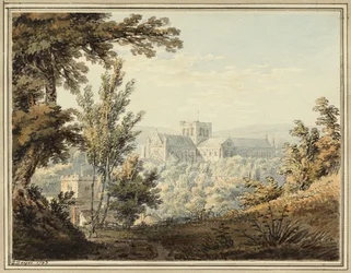 Ansicht der Abtei von Winchester