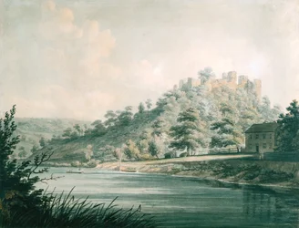Goodrich Castle Am Fluss Wye