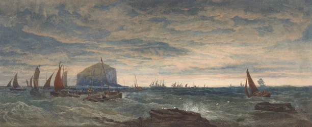 Der Bass Rock bei Morgengrauen
