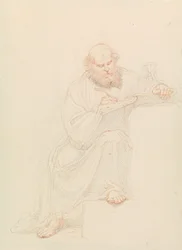Der heilige Hieronymus beim Schreiben
