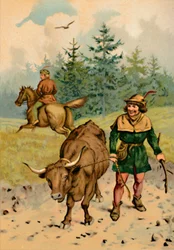 Hans und seine Kuh, 1901