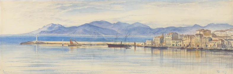 Ein Blick auf den Hafen von Cannes