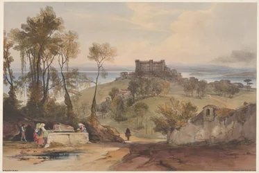 Bracciano Ansichten von Rom und seiner Umgebung, Tafel 2, 1841