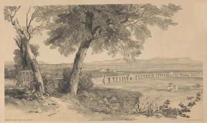 Campagna von Rom von der Villa Mattei, aus Ansichten in Rom und seiner Umgebung, 1841